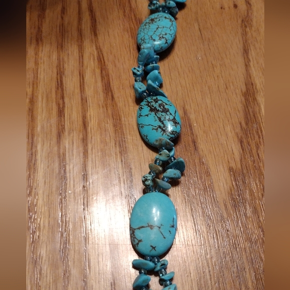Sterling ,and turquoise bracelet - Picture 16 of 16